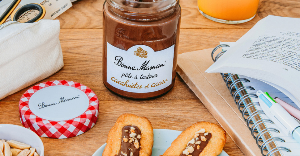 Recept: Koekjes met Pindapasta met Cacao van Bonne Maman