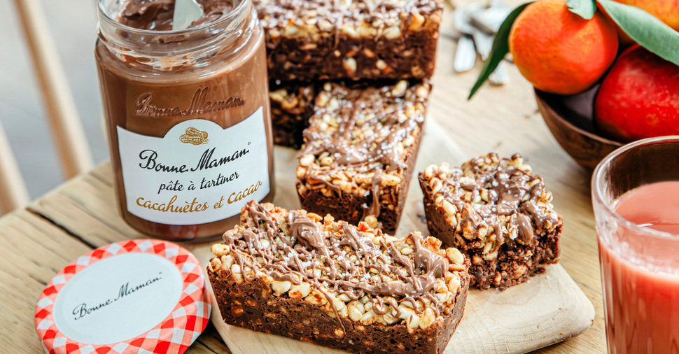 Recept: Graanrepen met Bonne Maman’s pindapasta met cacao